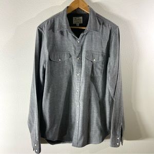 Lucky Brand Men's Double Weave Western Shirt. Size M.